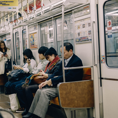 passengers in a subway